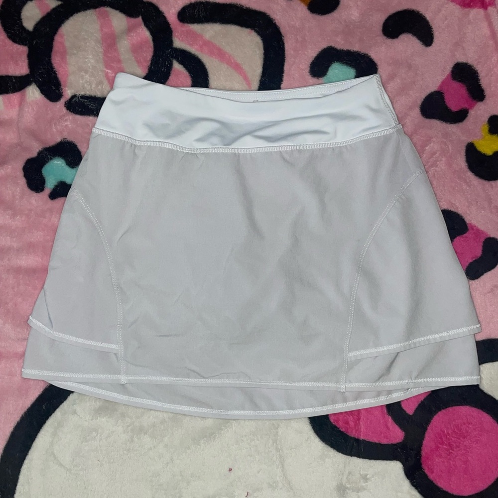 white skirt